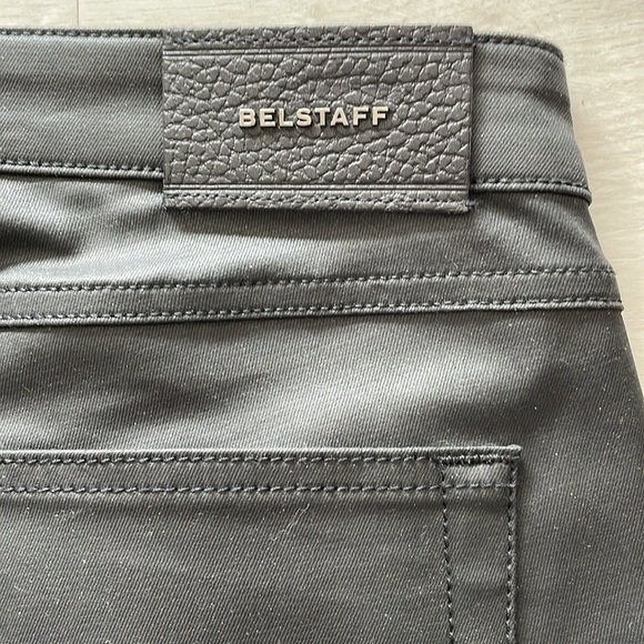 Belstaff Black Moto Style Waxed Cotton Jeans - Picture 8 of 12